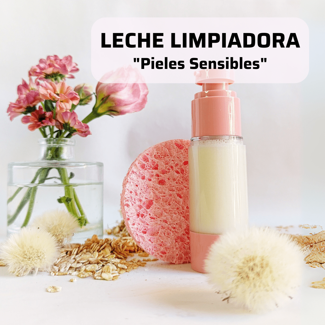 Receta de Leche Limpiadora para Pieles Sensibles 4 Cómo hacer una leche limpiadora facial para pieles sensibles con avena, lino y manzanilla