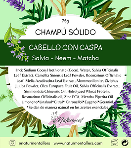CHAMPU SOLIDO CABELLO CON CASPA