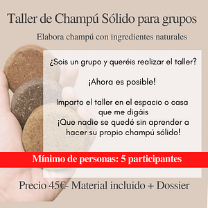 Taller champú solido barcelona