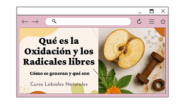 Manual Crea Labiales con Pigmentos Naturales 18 Video portada de curso barras de labios naturales oxidación y radicales libres