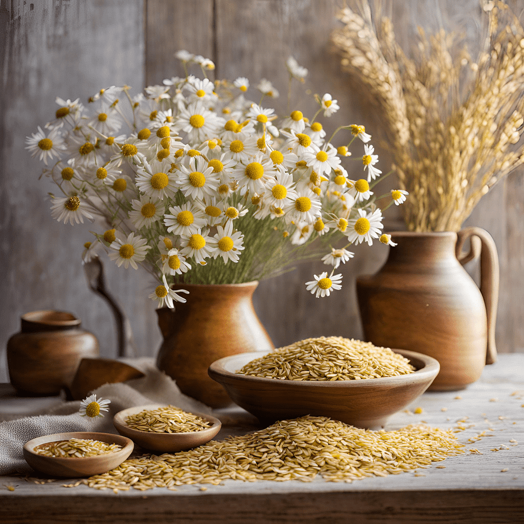 La avena la manzanilla y el lino para pieles sensibles