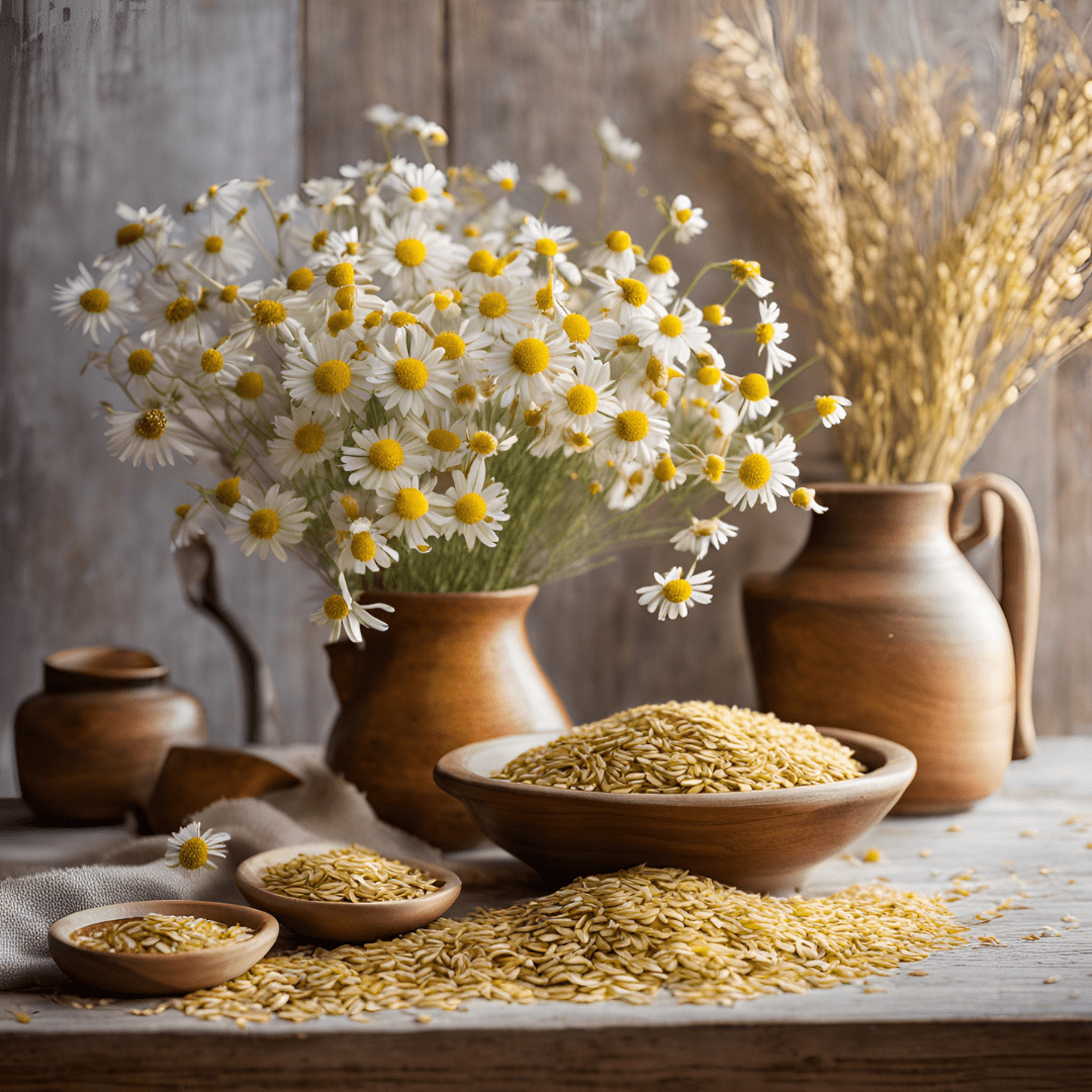 La avena la manzanilla y el lino para pieles sensibles