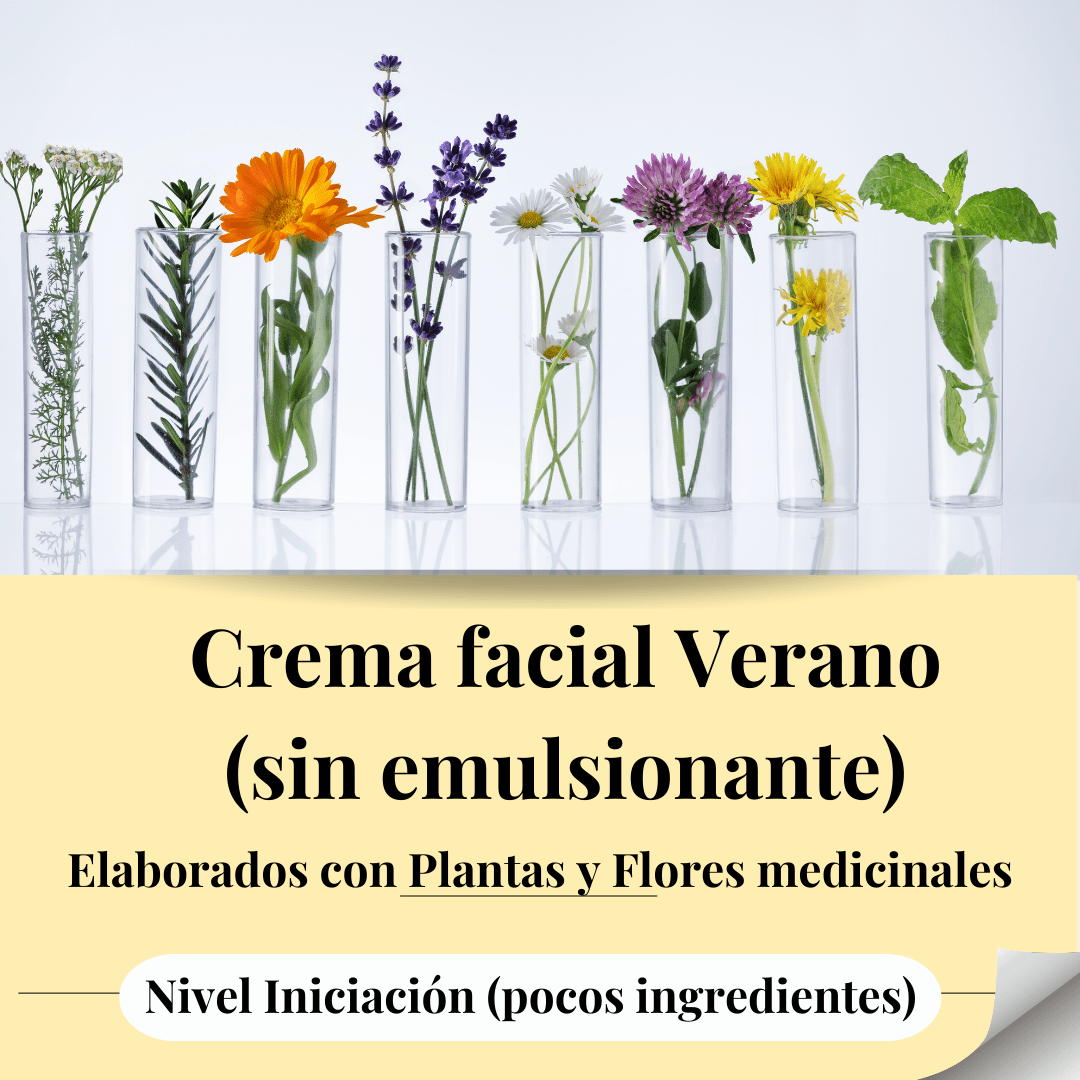Asistentes formulando crema facial ligera para el verano en un taller presencial en Barcelona.