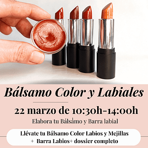 Labiales con color con pigmentos naturales taller en barcelona