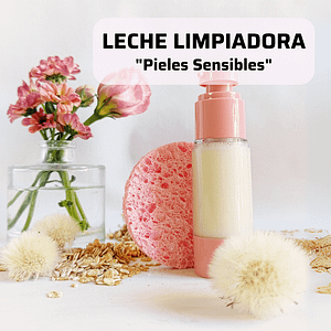 Cómo hacer una leche limpiadora facial para pieles sensibles con avena, lino y manzanilla