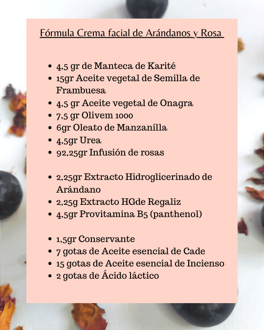 formula crema facial para dermatitis