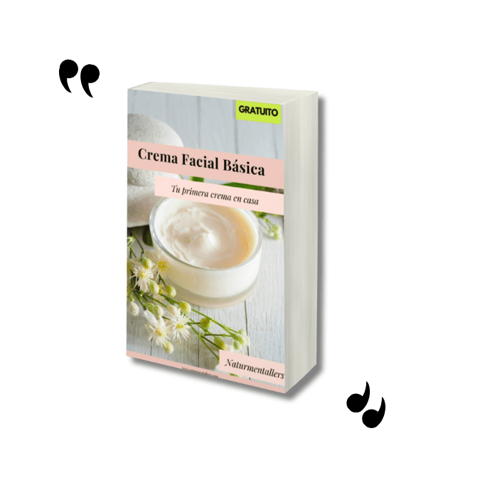 Portada del eBook gratuito Haz tu Primera Crema Facial Casera con Ingredientes Naturales, disponible para descarga en Naturmentallers