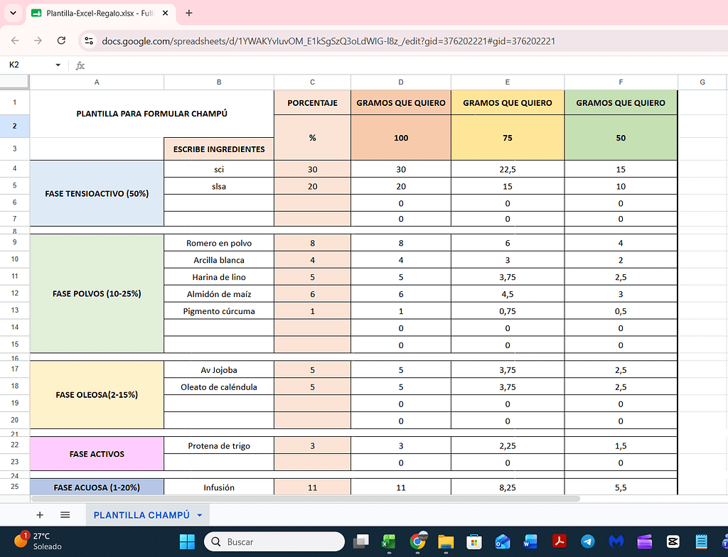 excel gratis plantilla