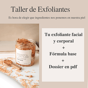 taller de exfoliantes barcelona