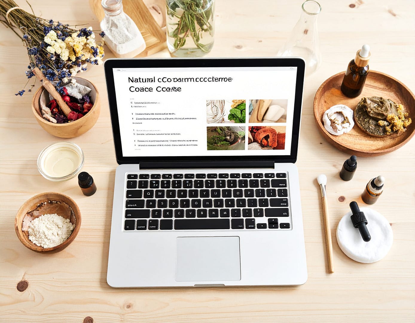 Cursos online de cosmetica natural con plantas