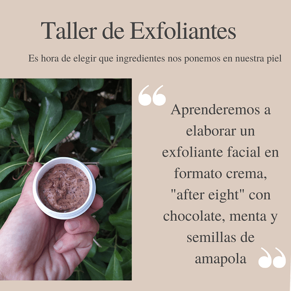 Taller de Exfoliante Facial y Corporal (Paga y señal 10€/Precio del taller 25€) 2 Taller de Exfoliante Facial y Corporal (Paga y señal 10€/Precio del taller 25€) - Imagen 2