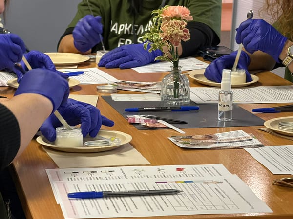 Sobre mí | Natalia Gurrera – Cosmética Natural con Plantas 10 Participantes elaborando cremas naturales en un taller de cosmética
